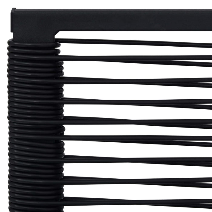 Sedie da Giardino 4 pz in Rattan Nero 312172