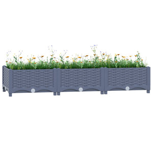 Fioriera Rialzata 120x40x23 cm in Polipropilene cod mxl 67401