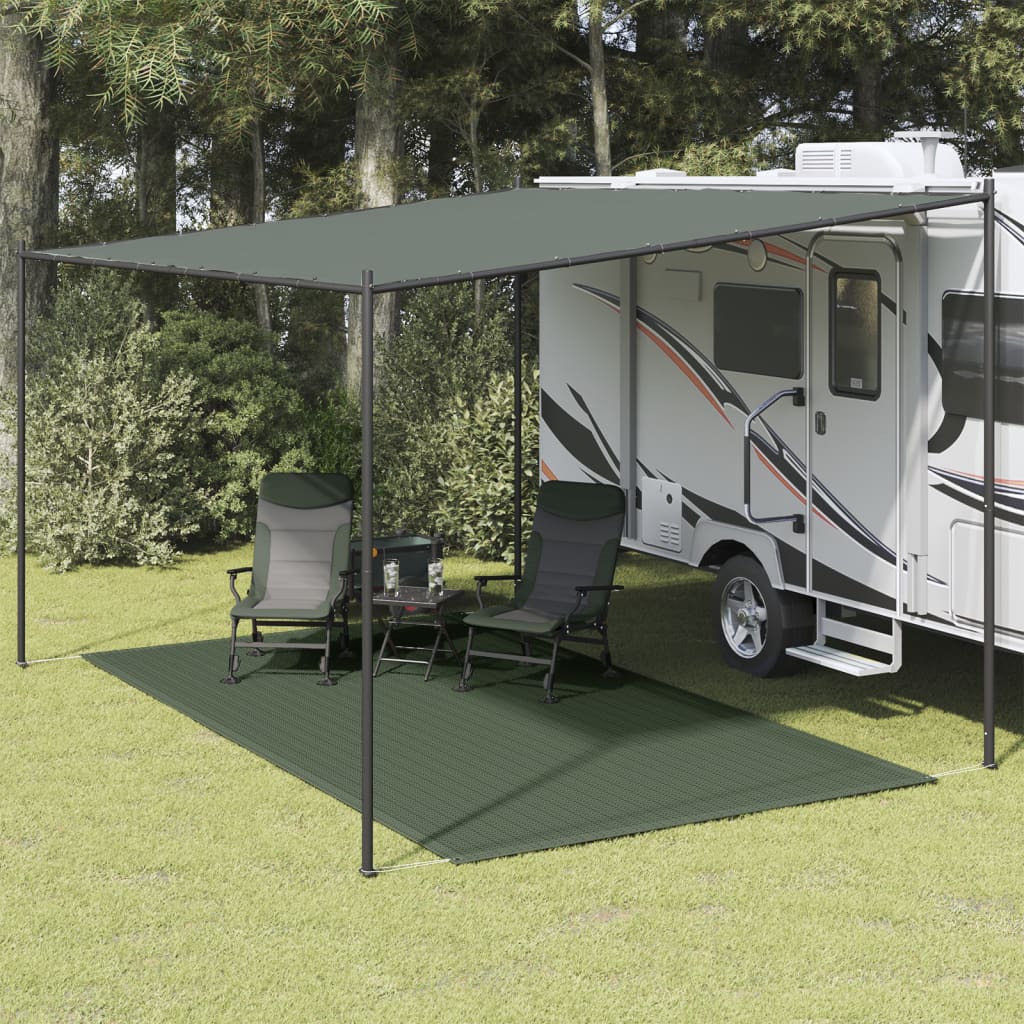 Tappeto da Tenda 250x350 cm Verde Scuro 310702