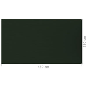 Tappeto da Tenda 250x450 cm Verde Scuro cod mxl 68186