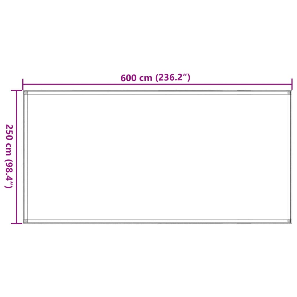 Tappeto da Tenda 250x600 cm Talpa 310747