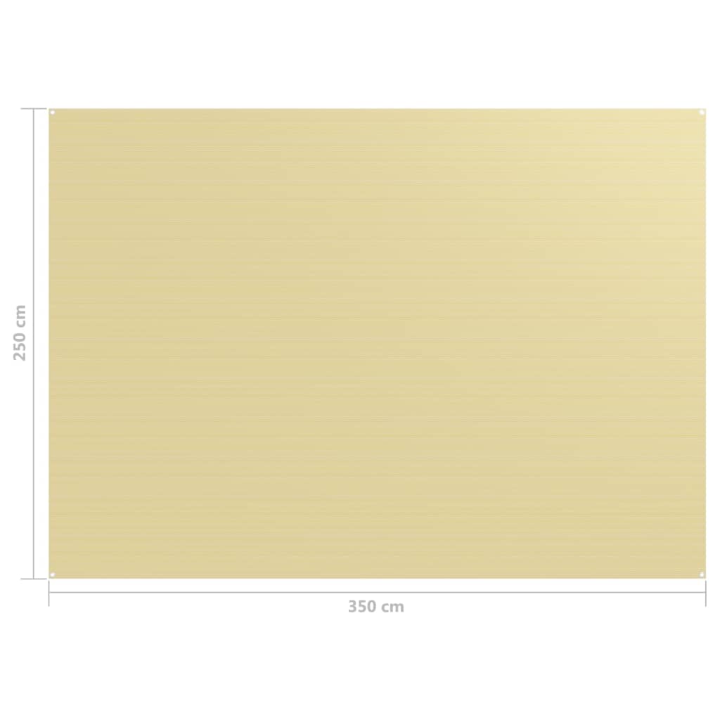 Tappeto da Tenda 250x350 cm Beige 310762