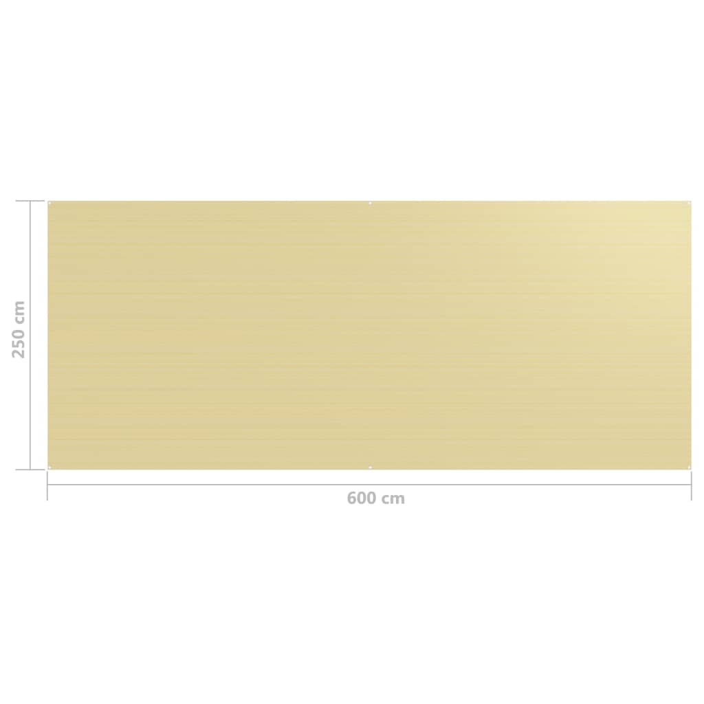 Tappeto da Tenda 250x600 cm Beige cod mxl 77411