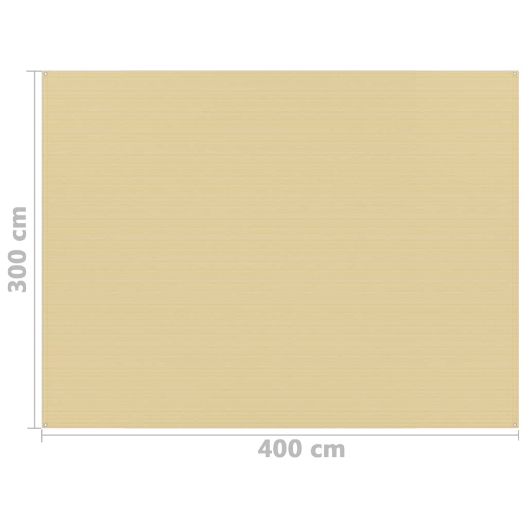 Tappeto da Tenda 300x400 cm Beige cod mxl 70299