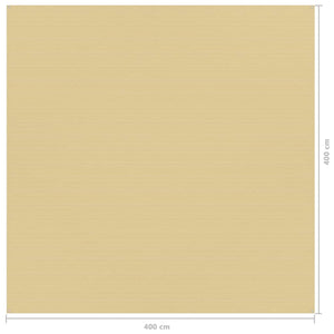 Tappeto da Tenda 400x400 cm Beige cod mxl 68217