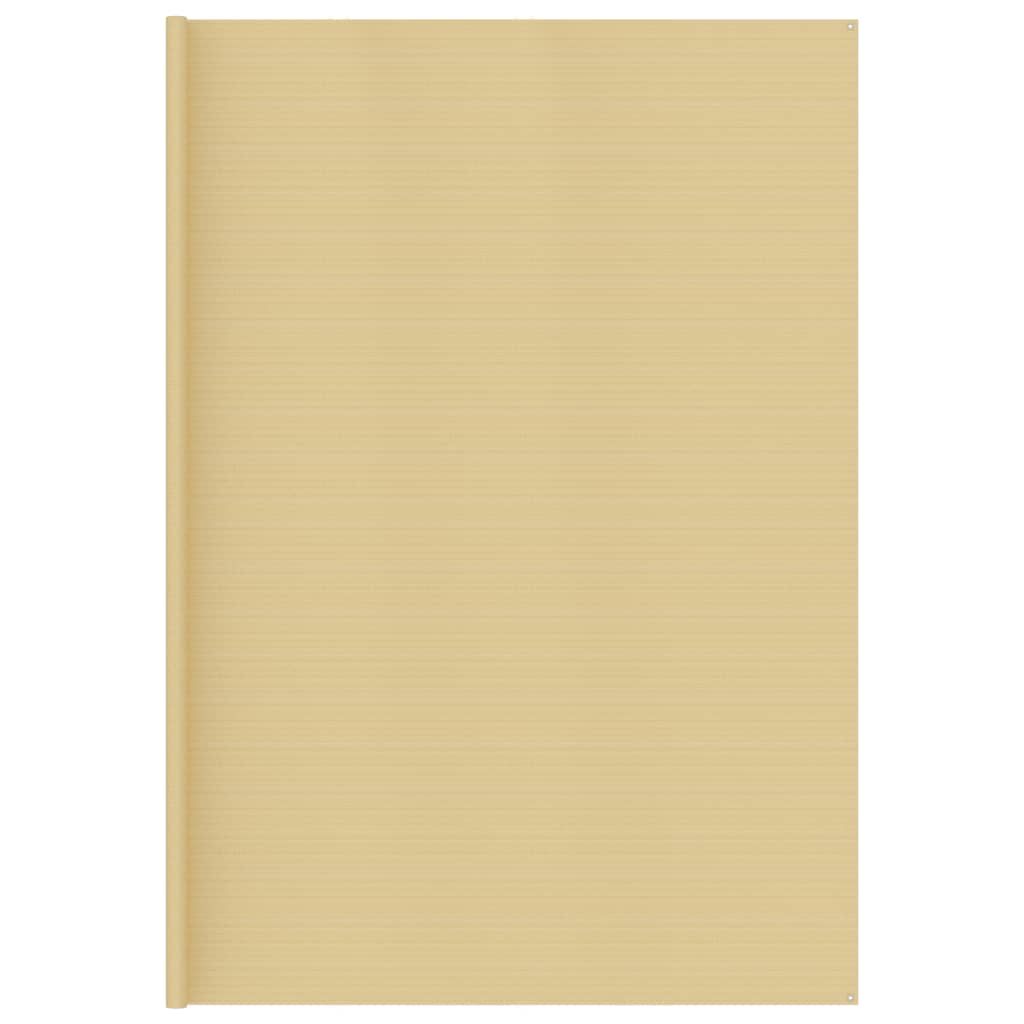 Tappeto da Tenda Beige 400x800 cm HDPE 310775