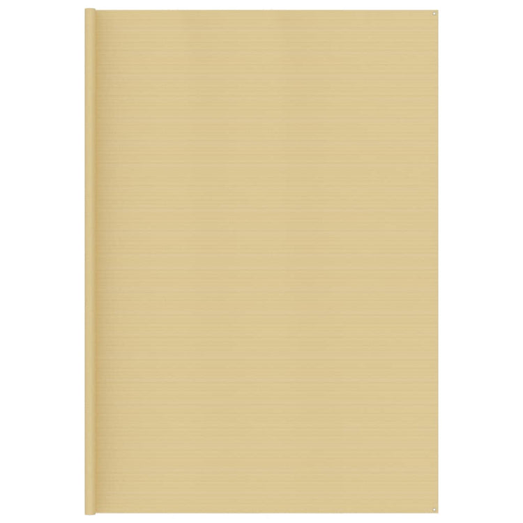 Tappeto da Tenda Beige 400x800 cm HDPE 310775