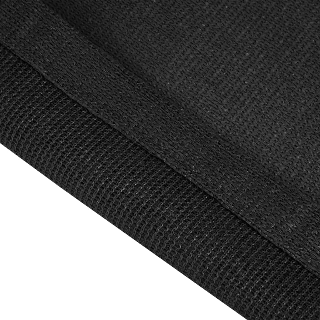 Tappeto da Tenda 200x400 cm Nero 310778