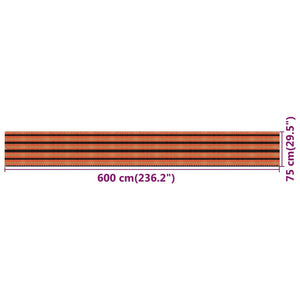 Paravento da Balcone Multicolore 75x600 cm in HDPE 310899