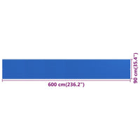 Paravento da Balcone Blu 90x600 cm in HDPE