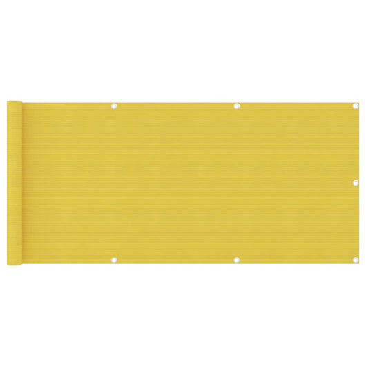 Paravento da Balcone Giallo 75x300 cm in HDPE 310992