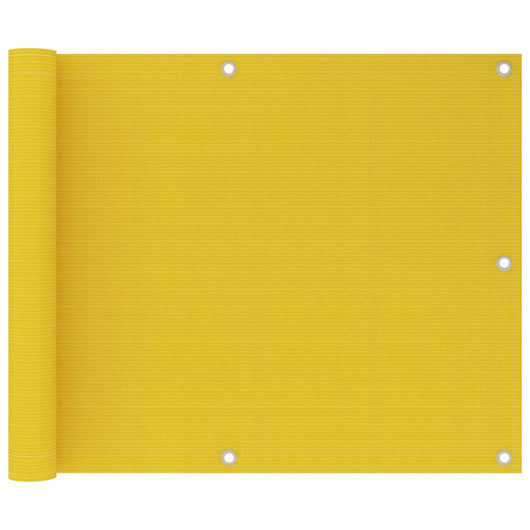 Paravento da Balcone Giallo 75x600 cm in HDPE cod mxl 19209