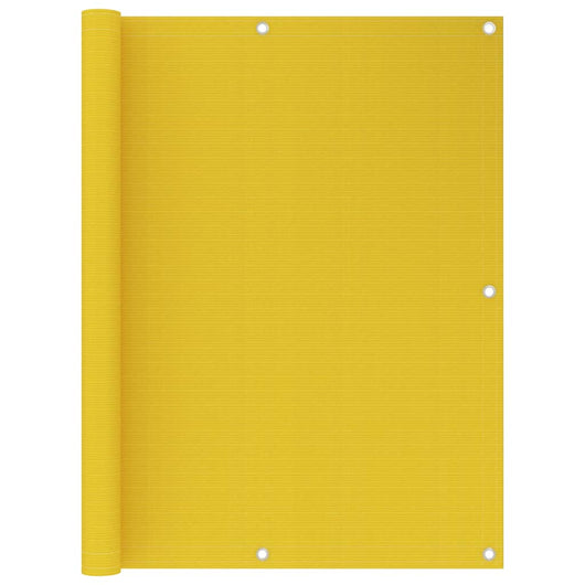 Schermo Frangivista per Balcone Giallo 120x600 cm in HDPE 311003