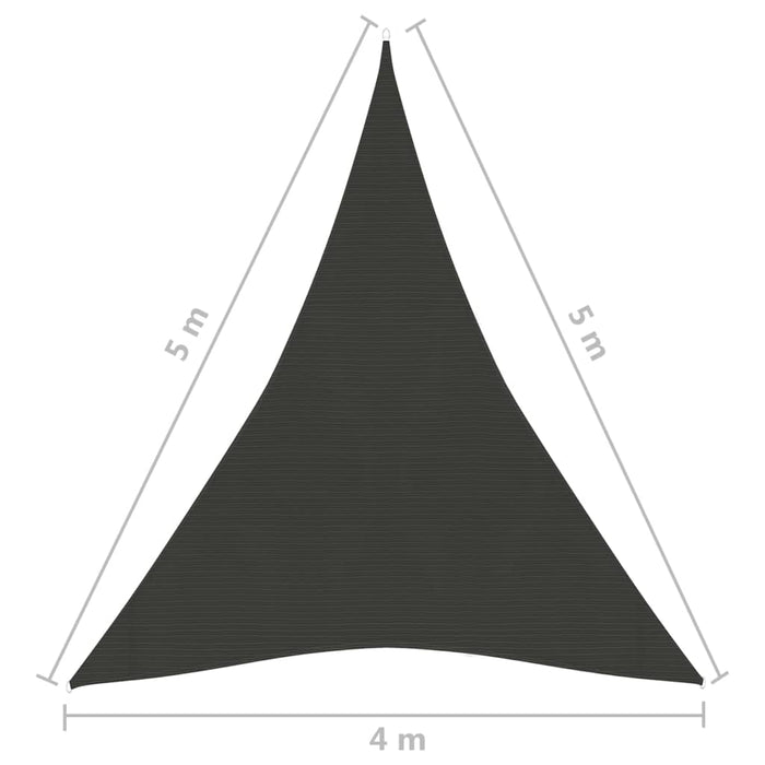 Vela Parasole 160 g/m² Antracite 4x5x5 m in HDPE 311096