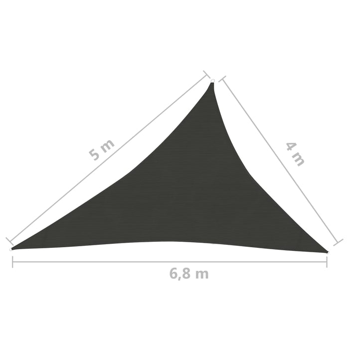 Vela Parasole 160 g/m² Antracite 4x5x6,8 m in HDPE