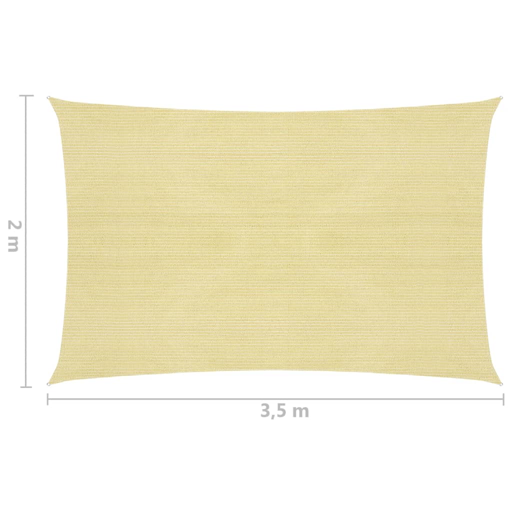 Vela Parasole 160 g/m² Beige 2x3,5 m in HDPE