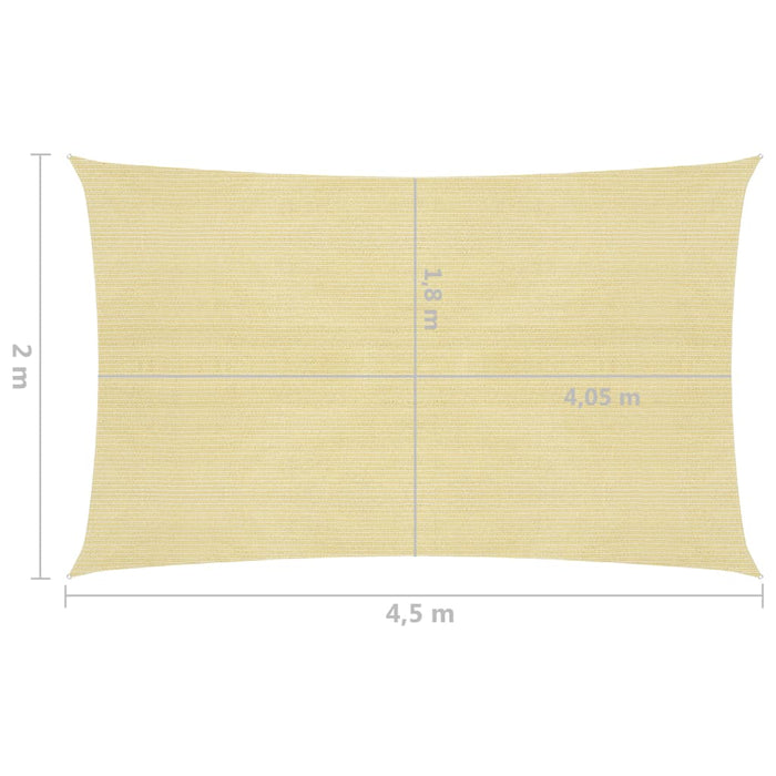 Vela Parasole 160 g/m² Beige 2x4,5 m in HDPE cod mxl 17325