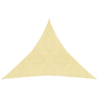 Vela Parasole 160 g/m² Beige 3x3x3 m in HDPE