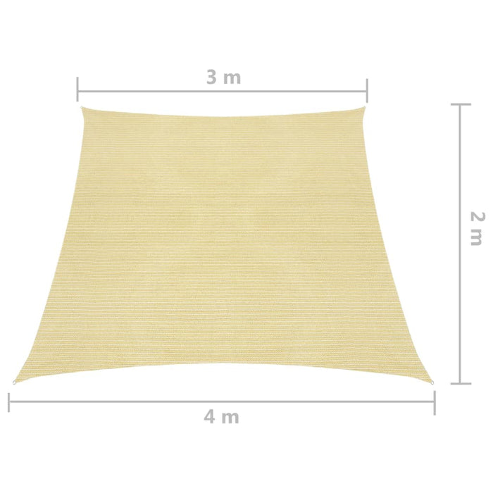 Vela Parasole 160 g/m² Beige 3/4x2 m in HDPE