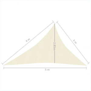 Vela Parasole 160 g/m² Crema 3x4x5 m in HDPE 311201