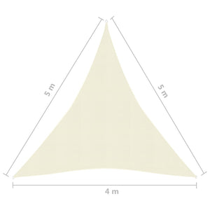 Vela Parasole 160 g/m² Crema 4x5x5 m in HDPE