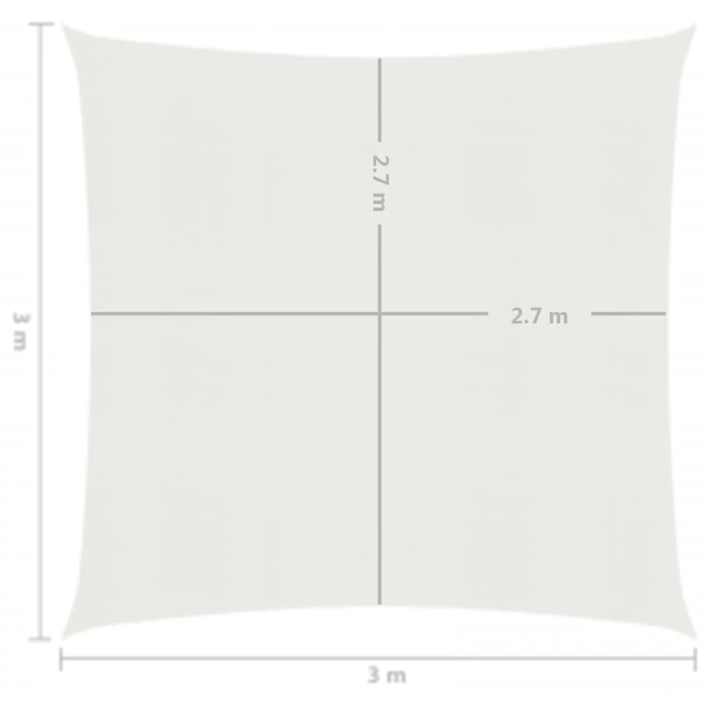 Vela Parasole 160 g/m² Bianca 3x3 m in HDPE cod mxl 17200