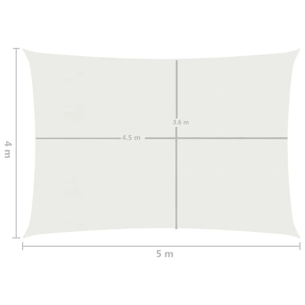 Vela Parasole 160 g/m² Bianca 4x5 m in HDPE