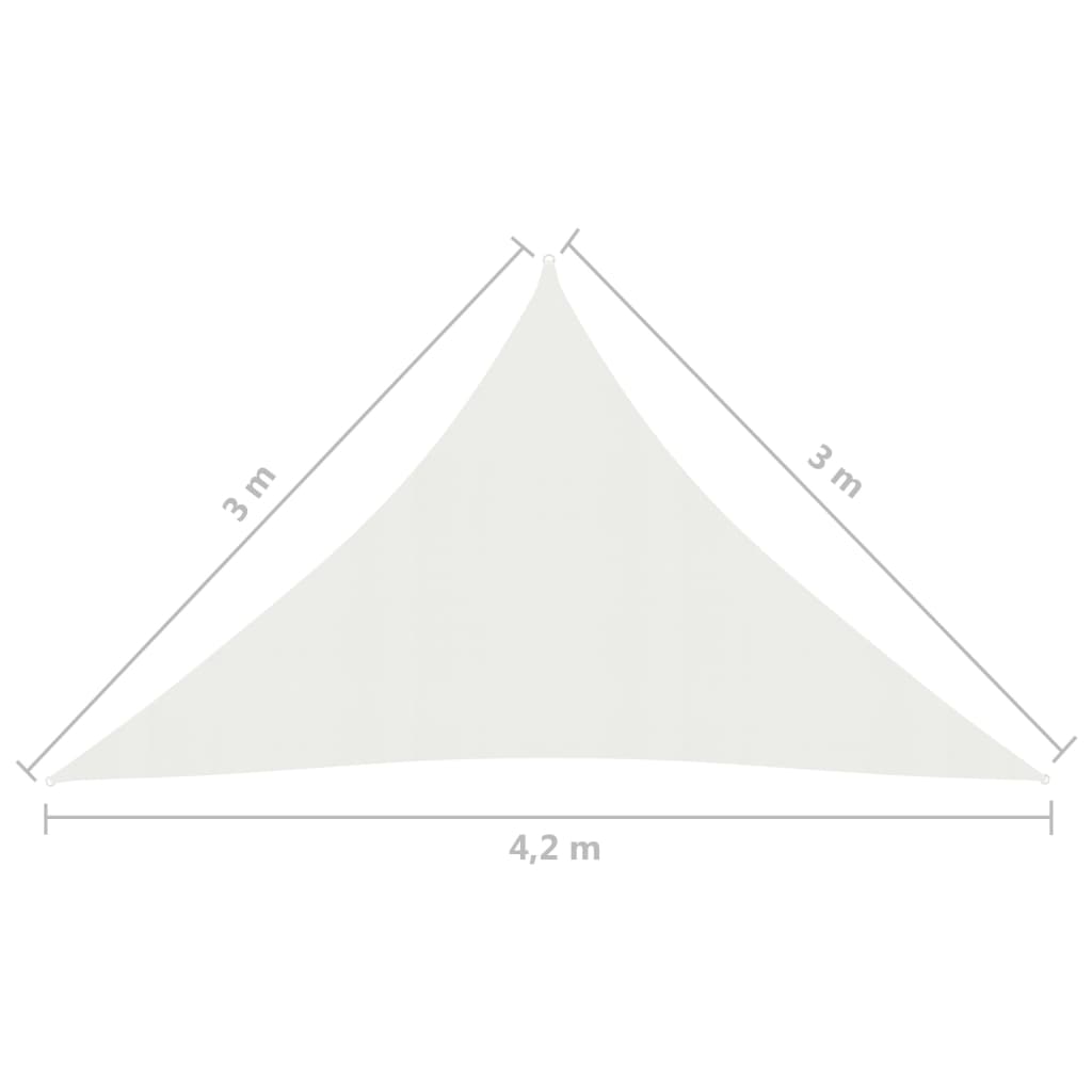 Vela Parasole 160 g/m² Bianca 3x3x4,2 m in HDPE