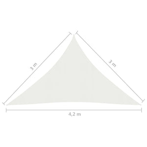 Vela Parasole 160 g/m² Bianca 3x3x4,2 m in HDPE