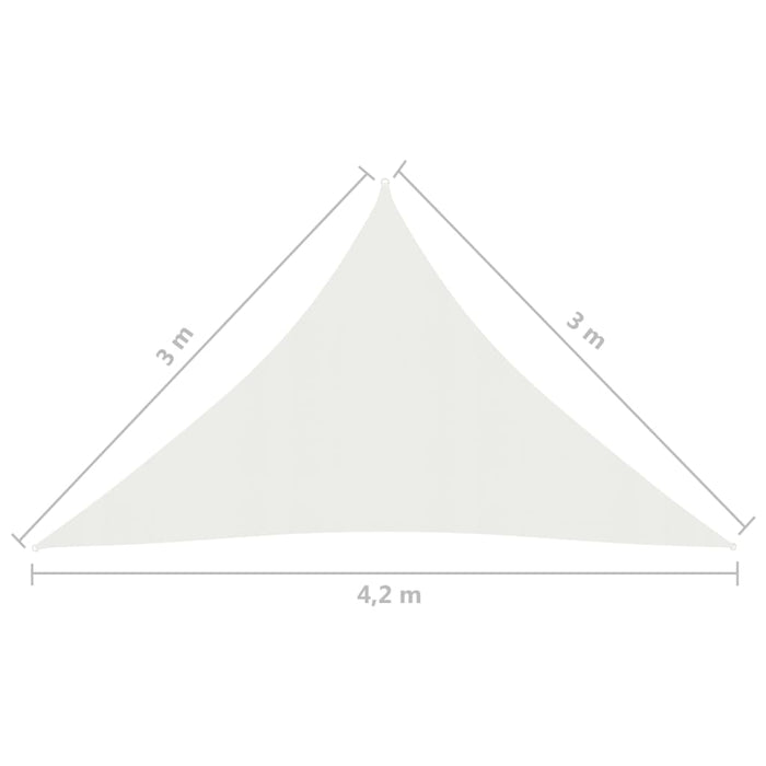 Vela Parasole 160 g/m² Bianca 3x3x4,2 m in HDPE