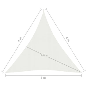 Vela Parasole 160 g/m² Bianca 3x4x4 m in HDPE cod mxl 18083