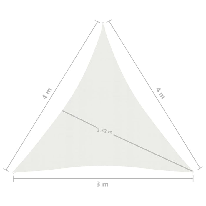 Vela Parasole 160 g/m² Bianca 3x4x4 m in HDPE 311255