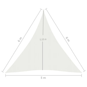 Vela Parasole 160 g/m² Bianca 5x6x6 m in HDPE