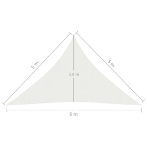 Vela Parasole 160 g/m² Bianca 5x5x6 m in HDPE 311265