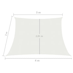 Vela Parasole 160 g/m² Bianca 3/4x3 m in HDPE 311269