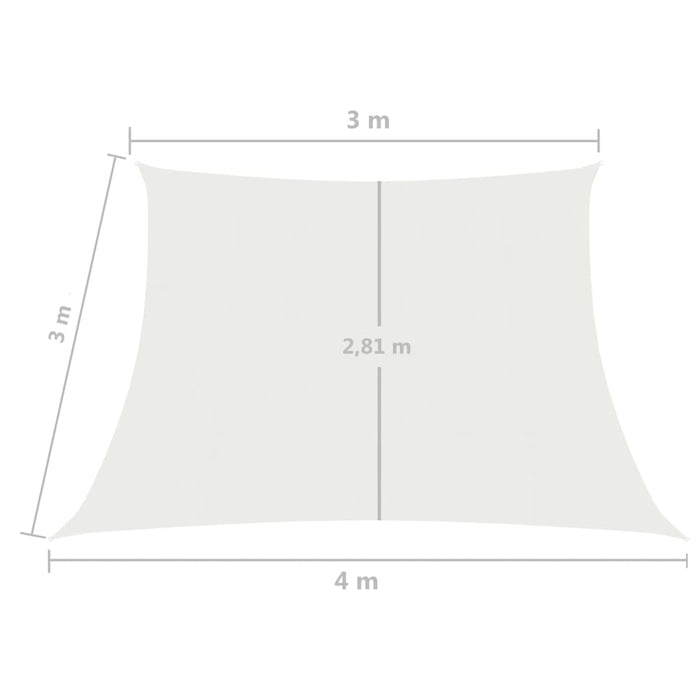 Vela Parasole 160 g/m² Bianca 3/4x3 m in HDPE 311269