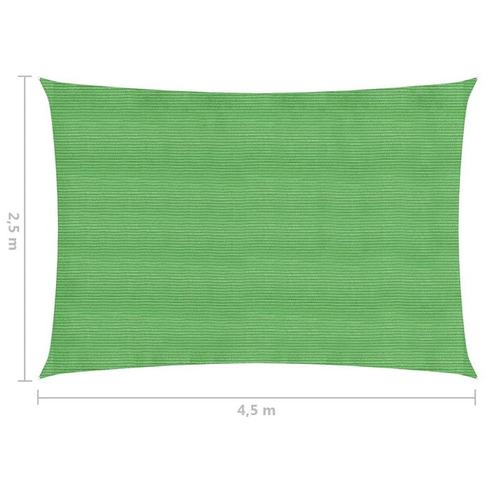 Vela Parasole 160 g/m² Verde Chiaro 2,5x4,5 m in HDPE cod mxl 21395