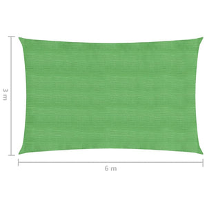 Vela Parasole 160 g/m² Verde Chiaro 3x6 m in HDPE cod mxl 21450