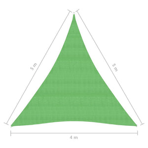 Vela Parasole 160 g/m² Verde Chiaro 4x5x5 m in HDPE