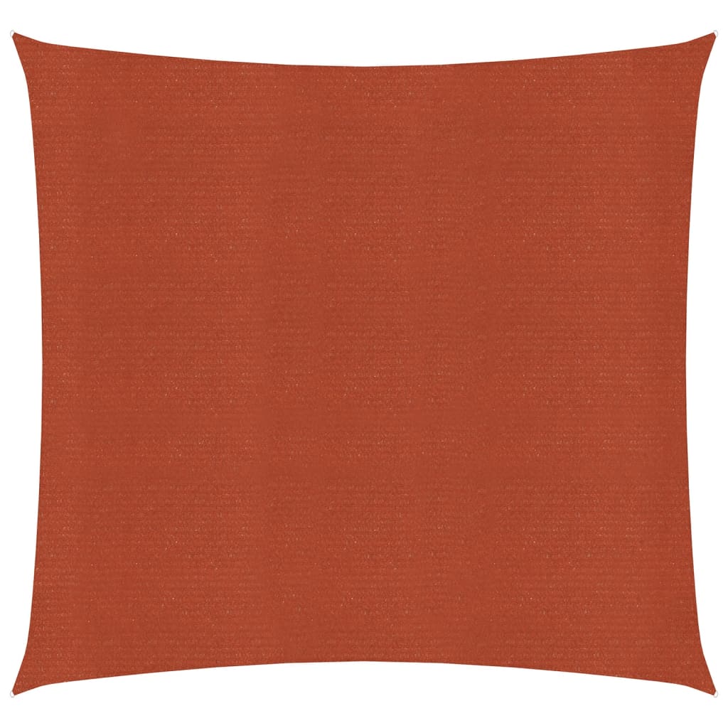 Vela Parasole 160 g/m² Quadrata Terracotta 2,5x2,5 m in HDPE 311328