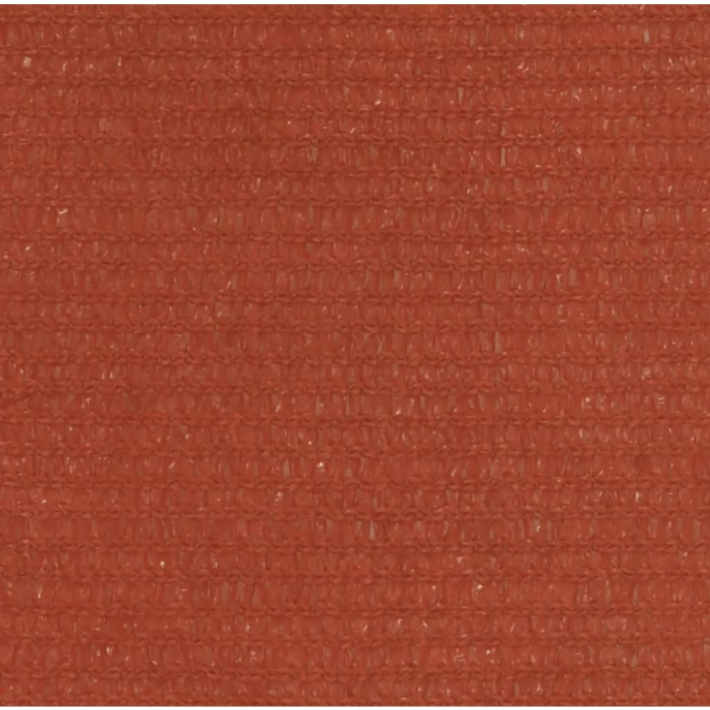 Vela Parasole 160 g/m² Quadrata Terracotta 2,5x2,5 m in HDPE 311328