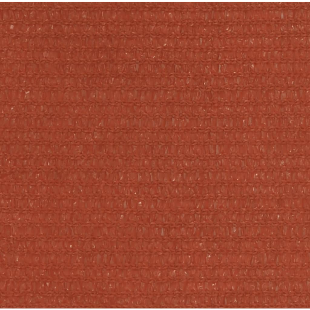 Vela Parasole 160 g/m² Quadrata Terracotta 4,5x4,5 m in HDPE 311332