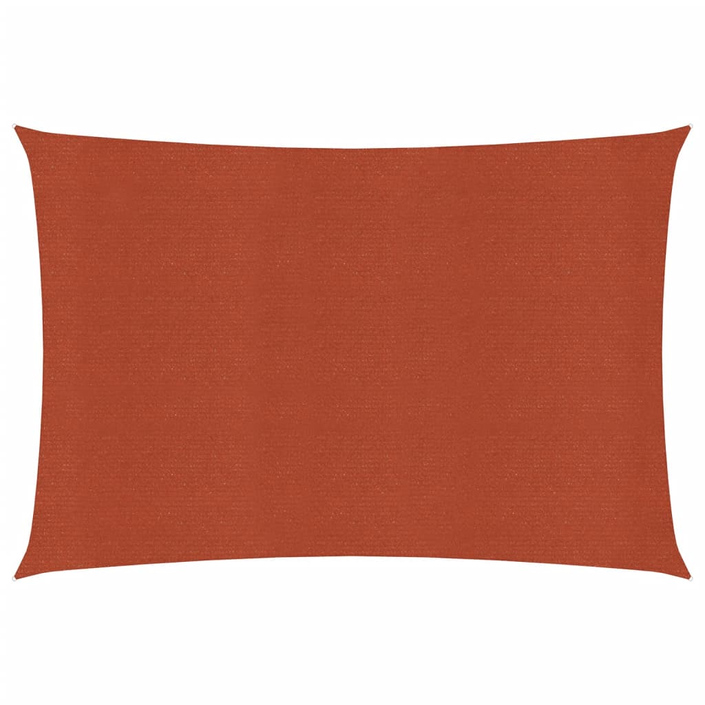 Vela Parasole 160 g/m² Rettangolare Terracotta 3,5x4,5 m HDPE 311351