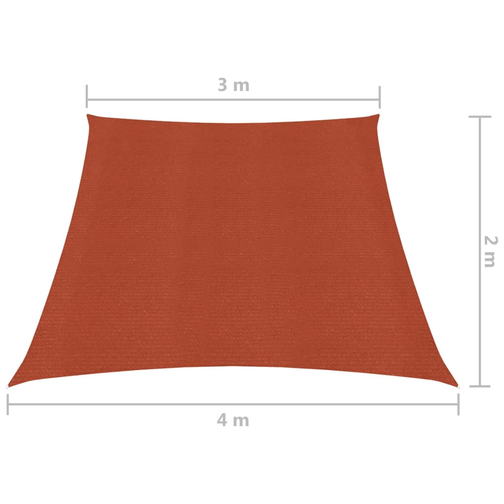 Vela Parasole 160 g/mq Terracotta 3/4x2 m in HDPE cod 10134