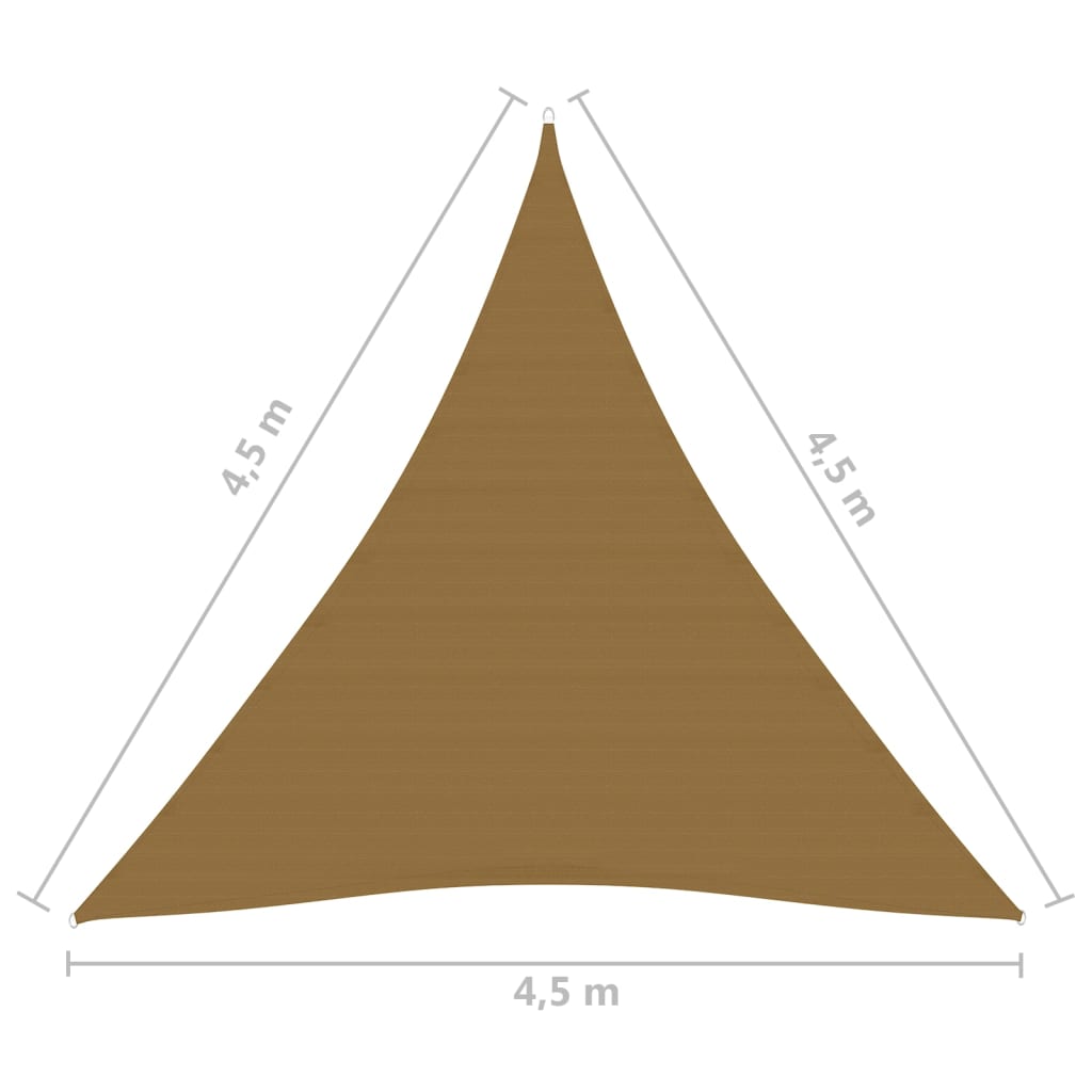 Vela Parasole 160 g/m² Grigio Talpa 4,5x4,5x4,5 m in HDPE