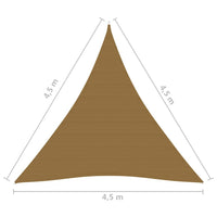 Vela Parasole 160 g/m² Grigio Talpa 4,5x4,5x4,5 m in HDPE 311425