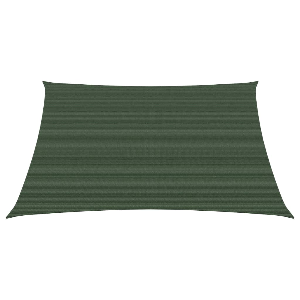 Vela Parasole 160 g/m² Verde Scuro 2,5x2,5 m in HDPE