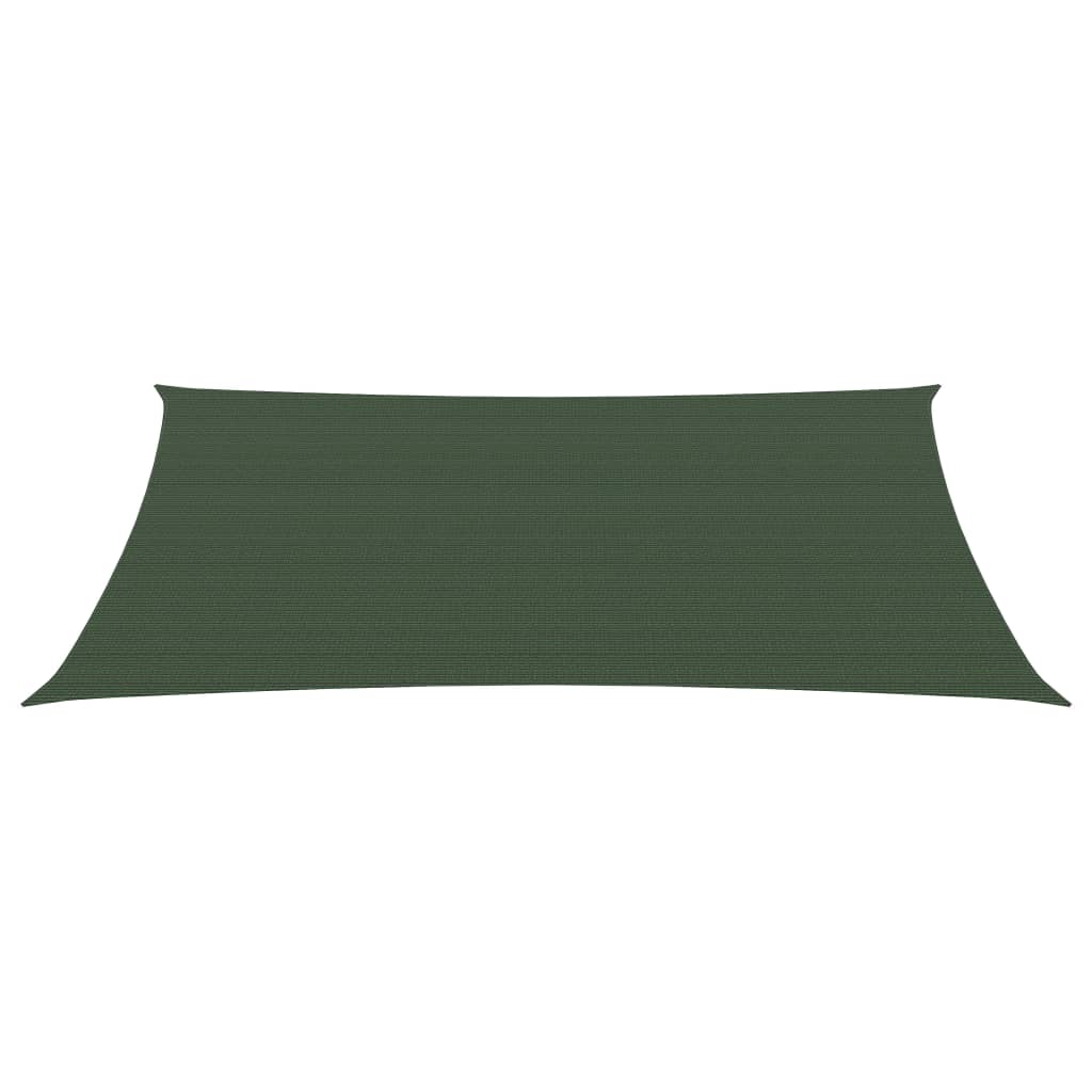 Vela Parasole 160 g/m² Verde Scuro 2,5x3,5 m in HDPE cod mxl 21411