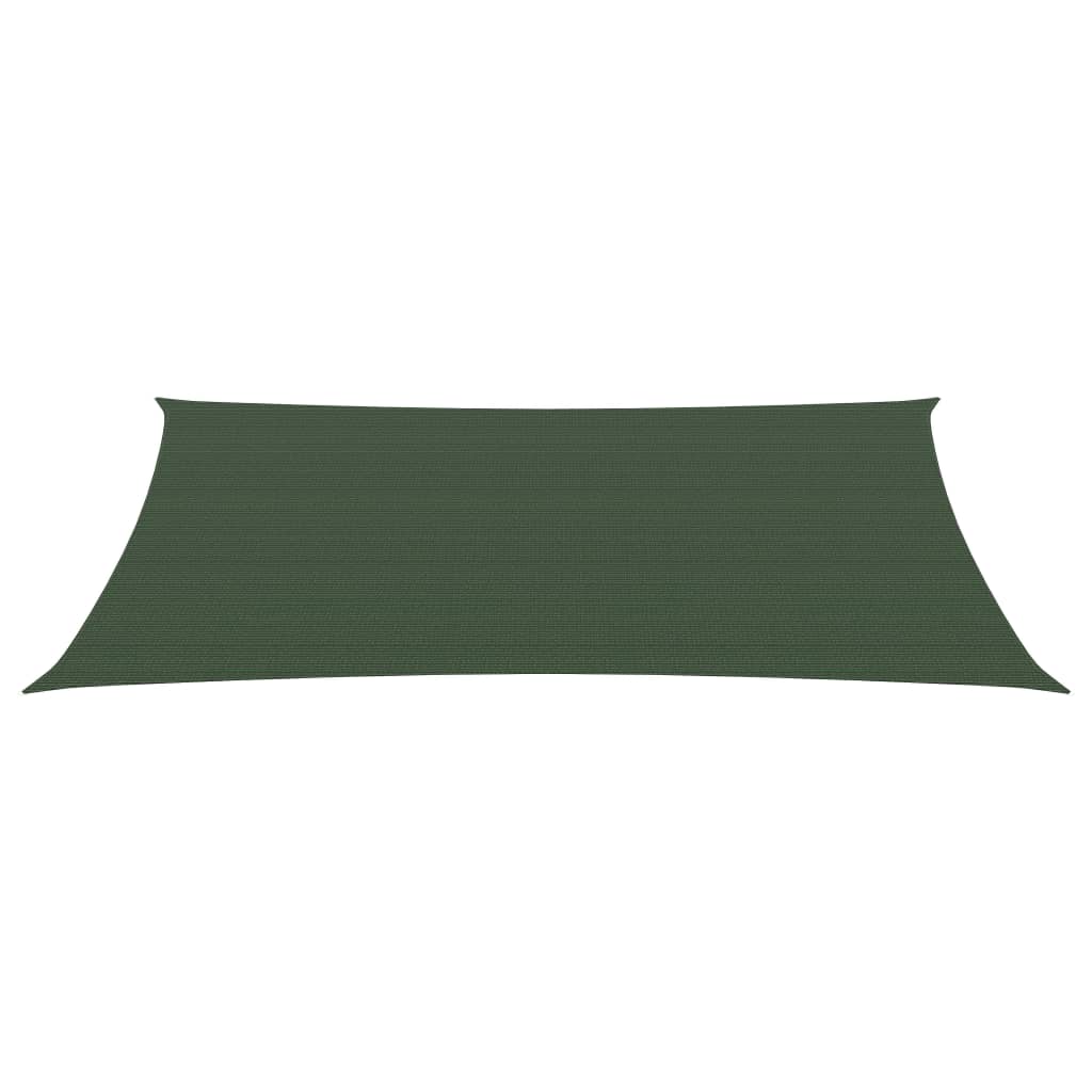 Vela Parasole 160 g/m² Verde Scuro 3x5 m in HDPE 311459