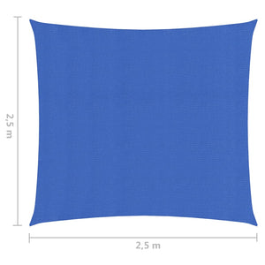 Vela Parasole 160 g/m² Blu 2,5x2,5 m in HDPE